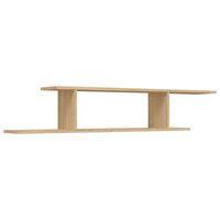 vidaXL Wall-Mounted TV Shelf Sonoma Oak 125x18x23 cm Engineered Wood