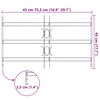 Adjustable Security Grille for Windows with 3 Crossbars 500-650 mm