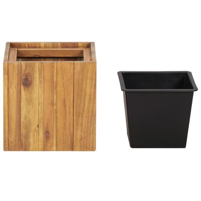 vidaXL Garden Raised Bed Pot 24.5x24.5x25 cm Solid Acacia Wood,  vidaXL Garden Raised Bed Pot 24.5x24.5x25 cm Solid Acacia Wood
