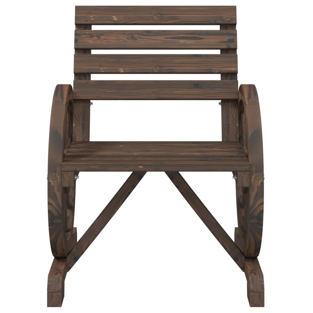 vidaXL Garden Chairs 4 pcs Solid Wood Fir
