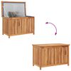 vidaXL Garden Storage Box 90x50x58 cm Solid Teak Wood