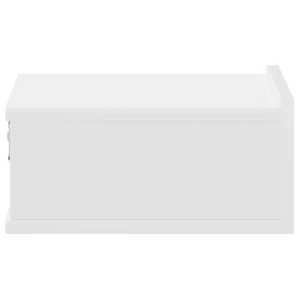 vidaXL Floating Nightstands 2 pcs White 40x30x15cm Engineered Wood
