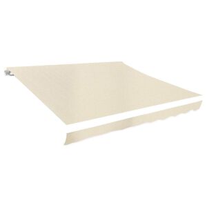 vidaXL Awning Replacement Fabric Cream 3x2.5 m Polyester