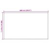 vidaXL Tent Carpet 300x600 cm Anthracite