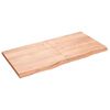 vidaXL Wall Shelf Light Brown 120x60x(2-4) cm Treated Solid Wood Oak