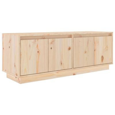 vidaXL TV Cabinet 110x34x40 cm Solid Wood Pine, natural vidaXL TV Cabinet 110x34x40 cm Solid Wood Pine