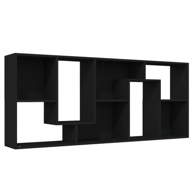 vidaXL Book Cabinet Black 67x24x161 cm Engineered Wood, black vidaXL Book Cabinet Black 67x24x161 cm Engineered Wood