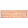 vidaXL Wall Shelf Light Brown 140x40x(2-4) cm Treated Solid Wood Oak