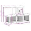 vidaXL Outdoor Large Rabbit Hutch House Pet Cage Single House