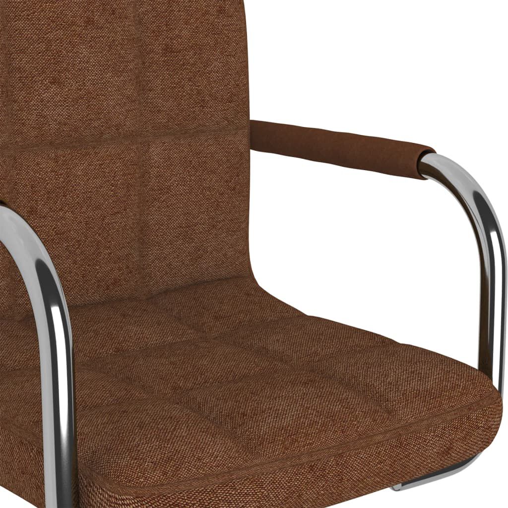 vidaXL Bar Stool Brown Fabric