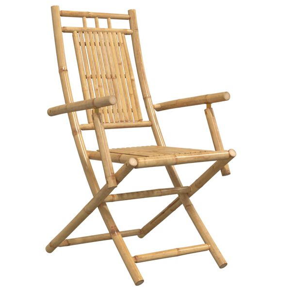 vidaXL Folding Garden Chairs 4 pcs 53x66x99 cm Bamboo