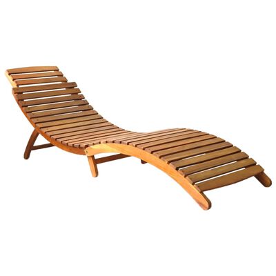 vidaXL Sun Lounger Solid Acacia Wood Brown,  vidaXL Sun Lounger Solid Acacia Wood Brown