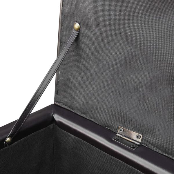 vidaXL Long Storage Bench Wood Brown