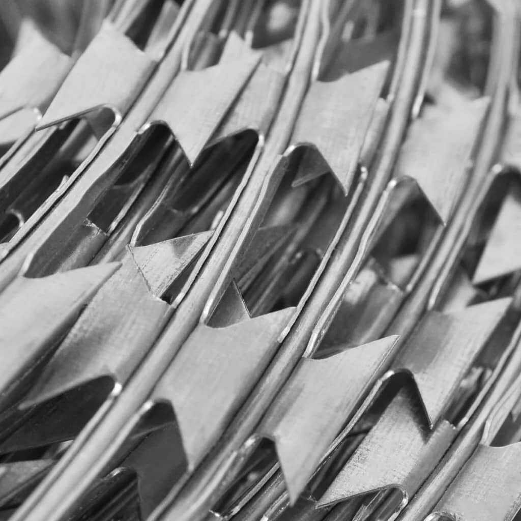 vidaXL BTO-22 Clipped Concertina Razor Wire Galvanised Steel 60 m