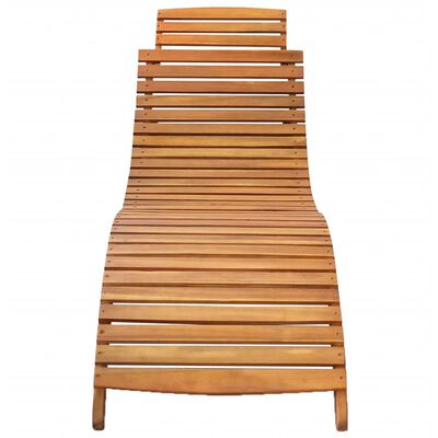vidaXL Sun Lounger Solid Acacia Wood Brown,  vidaXL Sun Lounger Solid Acacia Wood Brown