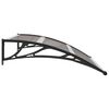 vidaXL Door Canopy Black 120x100 cm PC