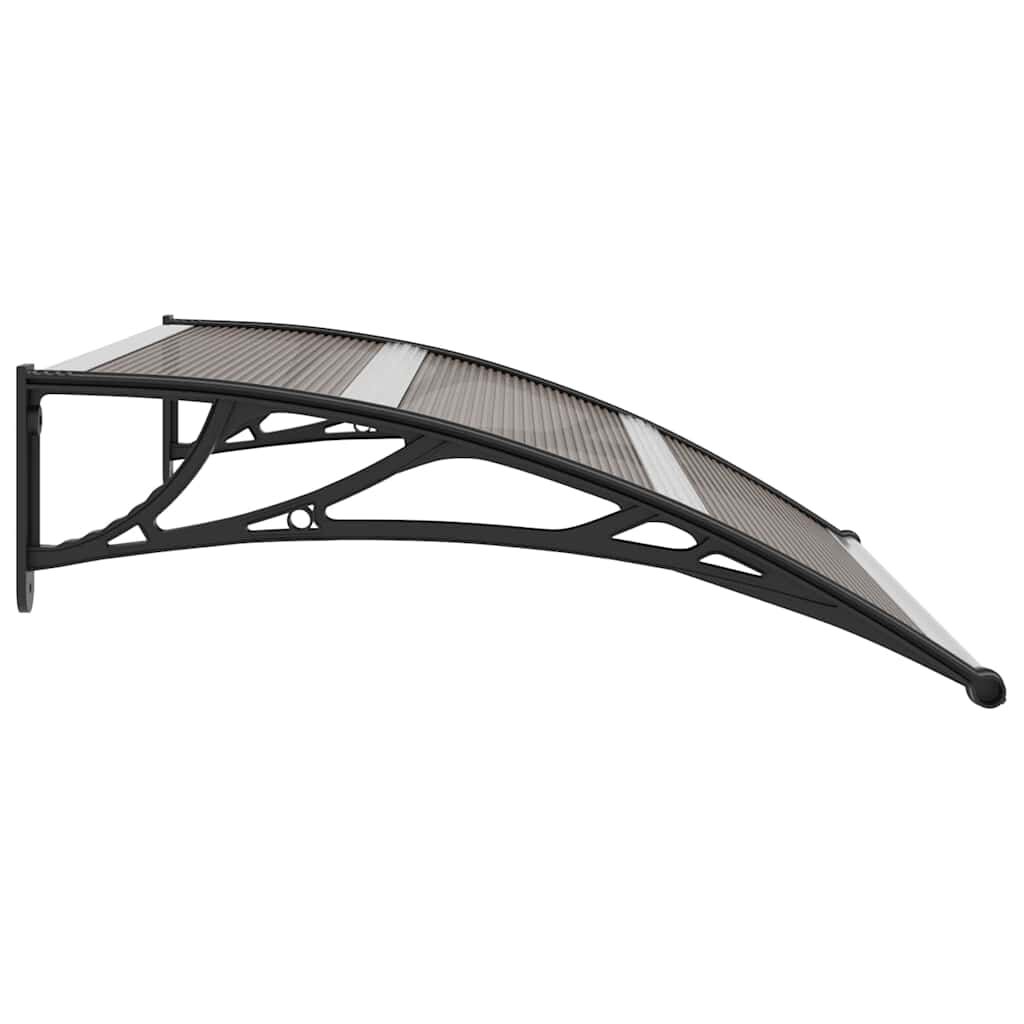 vidaXL Door Canopy Black 120x100 cm PC