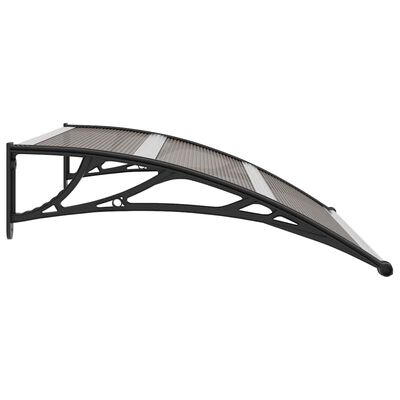 vidaXL Door Canopy Black 120x100 cm PC, brown and black vidaXL Door Canopy Black 120x100 cm PC