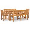 vidaXL 5 Piece Garden Dining Set Solid Wood Teak
