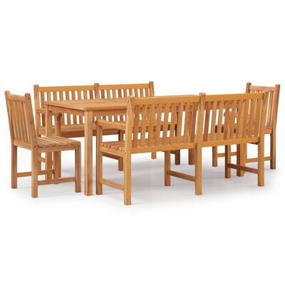 vidaXL 5 Piece Garden Dining Set Solid Wood Teak,  vidaXL 5 Piece Garden Dining Set Solid Wood Teak