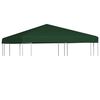 vidaXL Gazebo Top Cover 310 g/m&sup2; 3x3 m Green