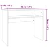 vidaXL Desk Sonoma Oak 90x50x74 cm Engineered Wood