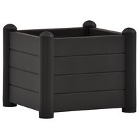 vidaXL Garden Raised Bed PP Anthracite 43x43x35 cm, anthracite vidaXL Garden Raised Bed PP Anthracite 43x43x35 cm