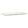 vidaXL Garden Bench Cushions 2 pcs Melange Cream 120x50x7 cm Fabric