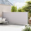 vidaXL Patio Retractable Side Awning 180x600 cm Grey