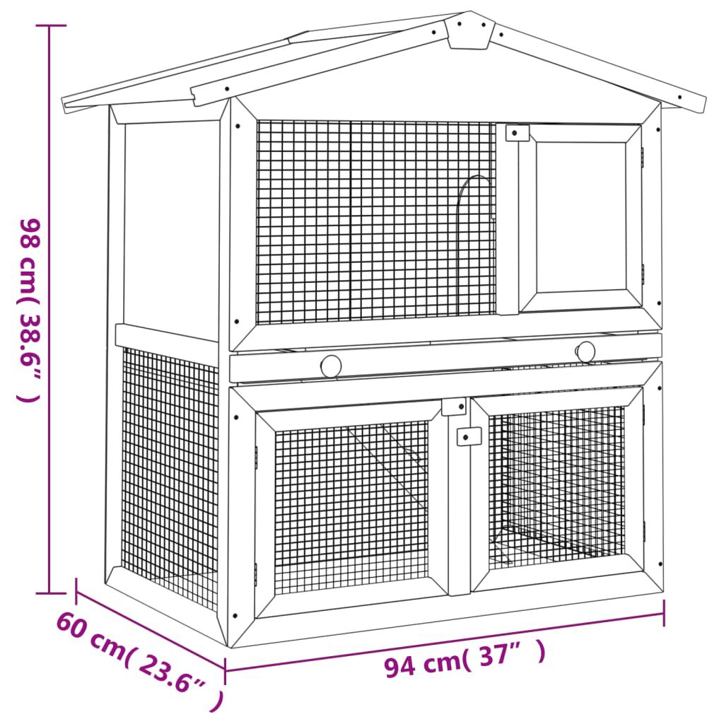 3 story rabbit hutch 2025