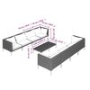 vidaXL 9 Piece Garden Lounge Set with Cushions Poly Rattan Dark Grey
