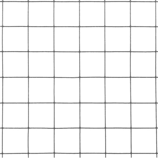 vidaXL Chicken Wire Fence Steel with PVC Coating 10x0.5 m Grey