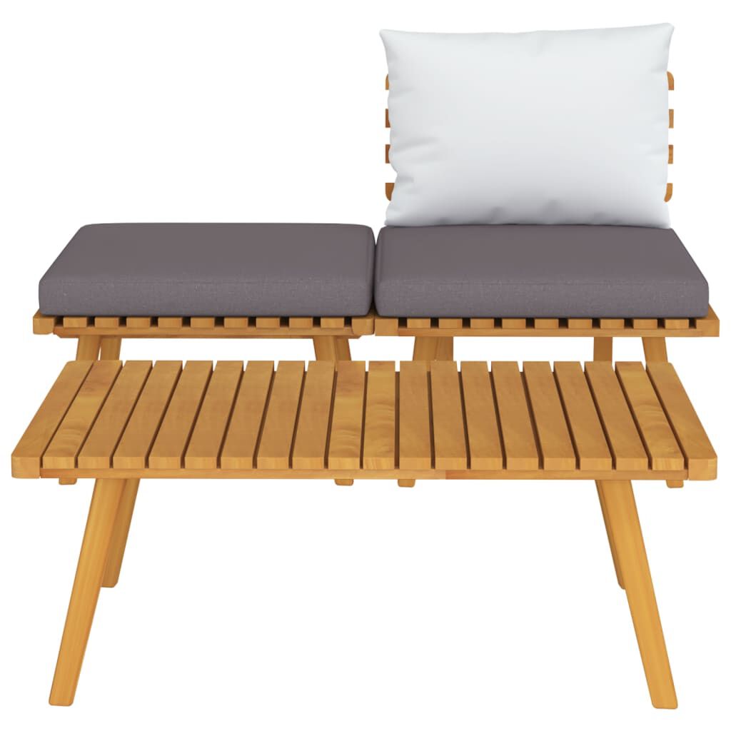 vidaXL 3 Piece Garden Lounge Set with Cushions Solid Acacia Wood