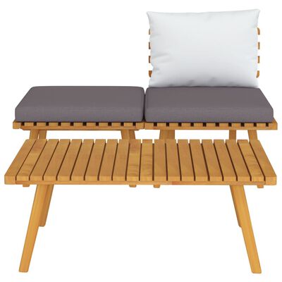 vidaXL 3 Piece Garden Lounge Set with Cushions Solid Acacia Wood