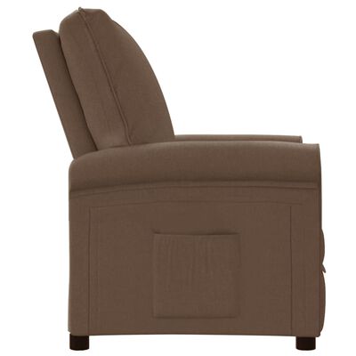 vidaXL Recliner Chair Brown Fabric, brown vidaXL Recliner Chair Brown Fabric