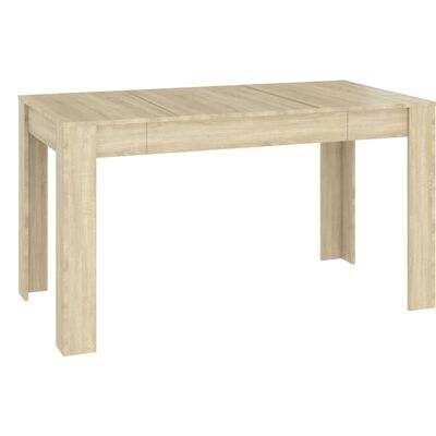vidaXL Dining Table Sonoma Oak 140x74.5x76 cm Engineered Wood, sonoma oak vidaXL Dining Table Sonoma Oak 140x74.5x76 cm Engineered Wood