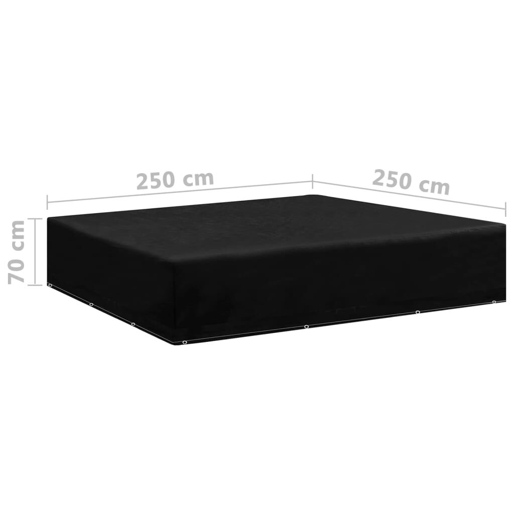 vidaXL Garden Furniture Covers 2 pcs 12 Eyelets 250x250x70 cm