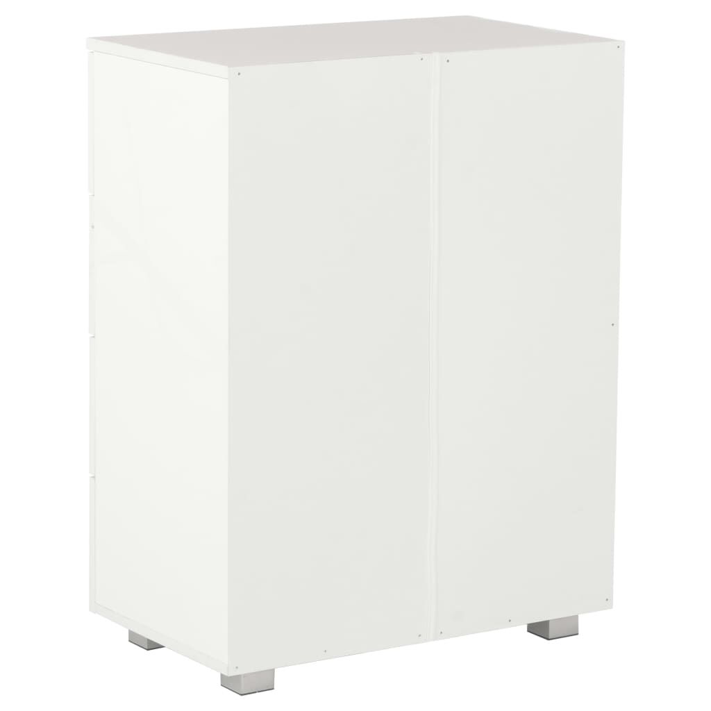 vidaXL Sideboard High Gloss White 60x35x80 cm Engineered Wood