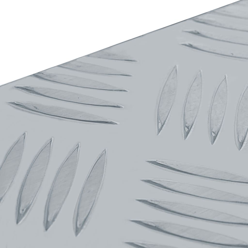 vidaXL Aluminium Box 80.5x22x22 cm Silver