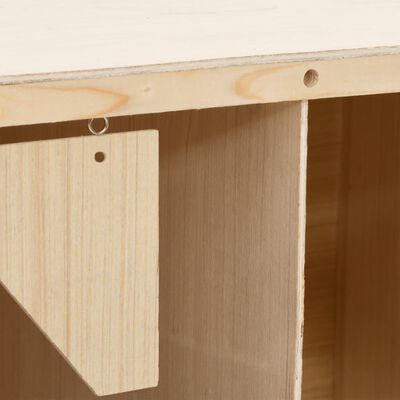 vidaXL Chicken Laying Nest 2 Compartments 63x40x45 cm Solid Pine Wood,  vidaXL Chicken Laying Nest 2 Compartments 63x40x45 cm Solid Pine Wood