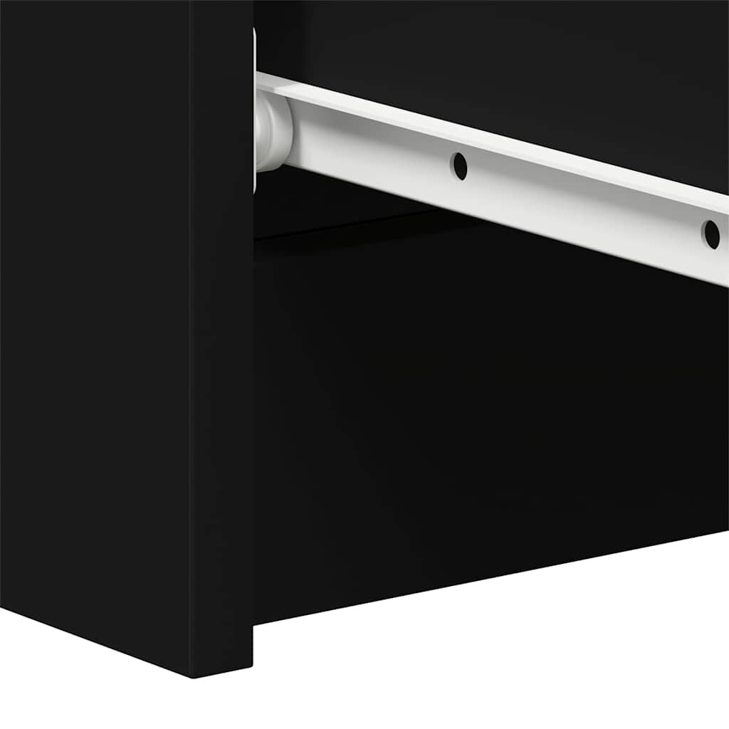 vidaXL Sideboard Black 60x35x98.5 cm Engineered Wood