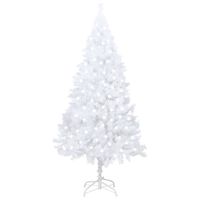 vidaXL Artificial Pre-lit Christmas Tree with Thick Branches White 120 cm