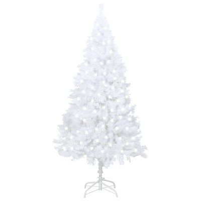 vidaXL Artificial Pre-lit Christmas Tree with Thick Branches White 120 cm, white vidaXL Artificial Pre-lit Christmas Tree with Thick Branches White 120 cm