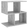 vidaXL Bedside Cabinet Concrete Grey 50x30x51,5 cm Engineered Wood
