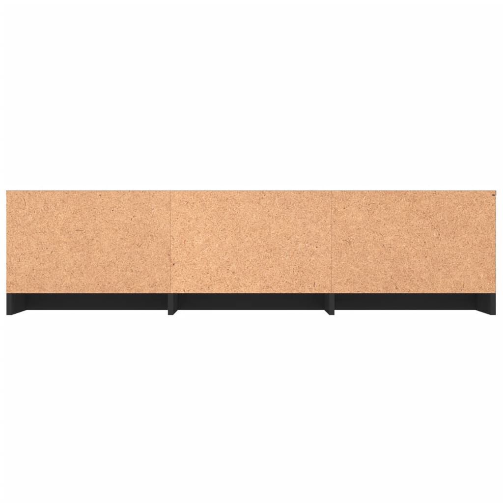 vidaXL TV Cabinet Black 140x40x35.5 cm Engineered Wood