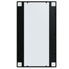 vidaXL Wall Mirrors 2 pcs Black 100x60 cm Metal