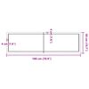 vidaXL Wall Shelf Light Brown 180x50x(2-4) cm Treated Solid Wood Oak
