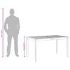vidaXL Garden Table 140x80x74 cm Solid Acacia Wood