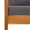 vidaXL 5 Piece Garden Lounge Set with Cushions Solid Acacia Wood