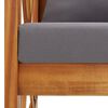 vidaXL 2 Piece Garden Lounge Set with Cushions Solid Acacia Wood